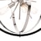 Vaxcel Estelle 26.75-in Polished Nickel and Black Mid Century Modern 6 Light Globe Sputnik Hanging Ceiling Pendant Chandelier P0342 - alternate 3